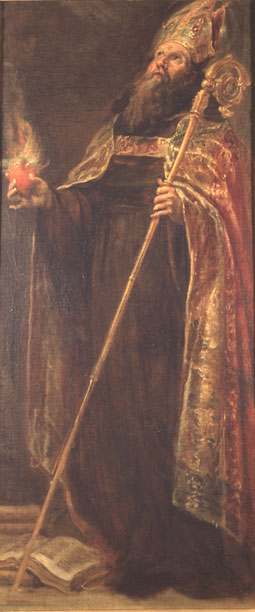 Sant'Agostino vescovo e cardioforo di Francisco Rizi