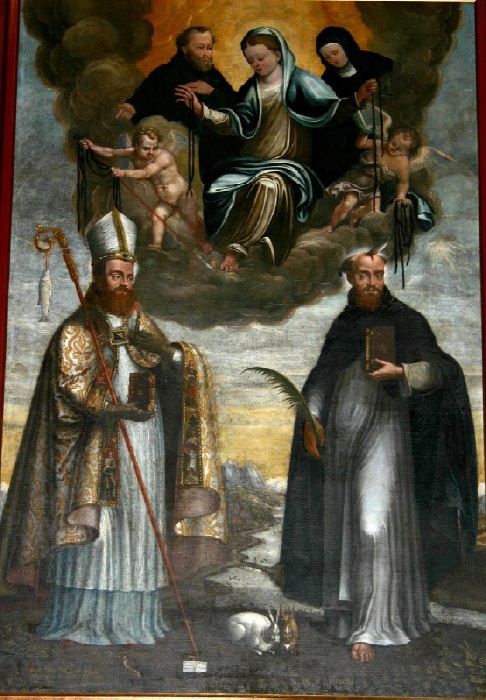 Madonna della Cintola con i santi Agostino, Monica, Zeno e Pietro martire