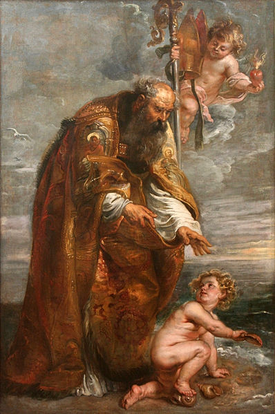 Il mistero della Trinit: l'incontro con il fanciullo sulla spiaggia di Peter Paul Rubens