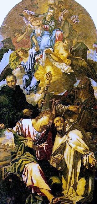 Madonna di Loreto e i santi Romualdo, Benedetto, Agostino e Giovanni Evangelista