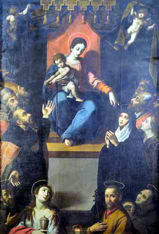 Madonna della cintura con i santi Agostino, Monica e altri santi