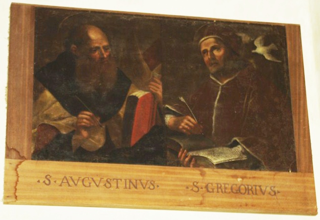Agostino vescovo e Dottore della Chiesa con san Gregorio