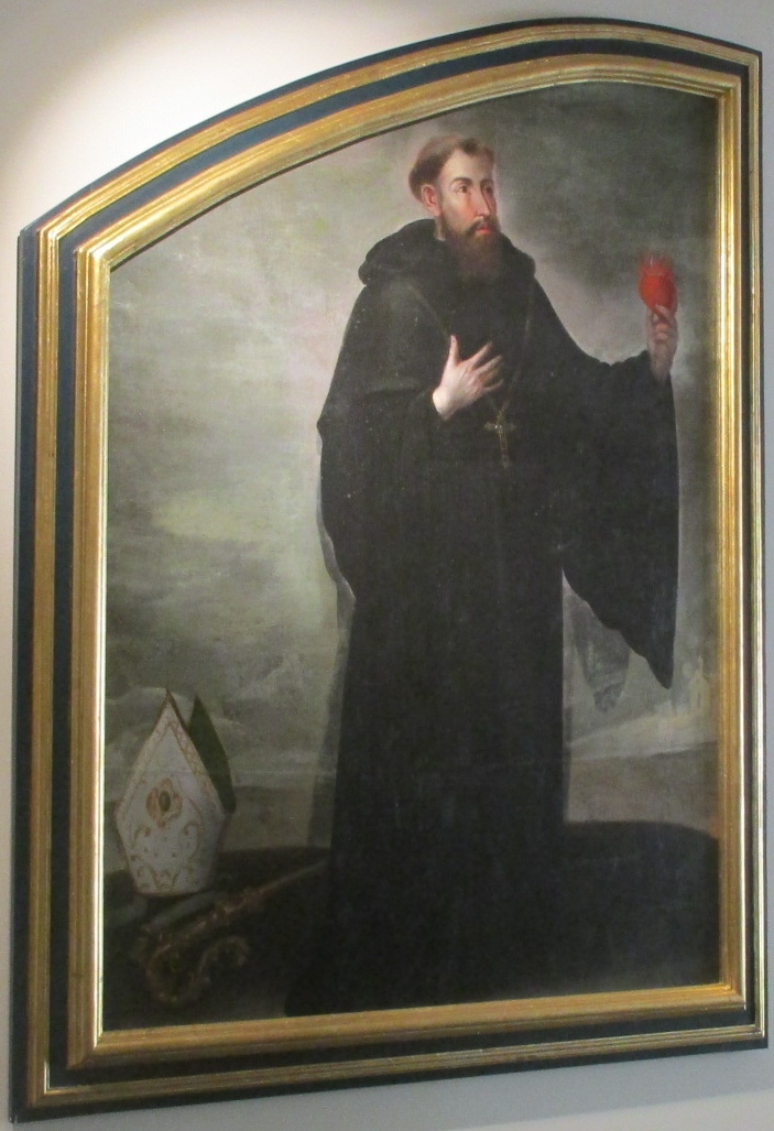 Sant'Agostino cardioforo di pittore spagnolo nel Museo camerlitano di Alba de Torres