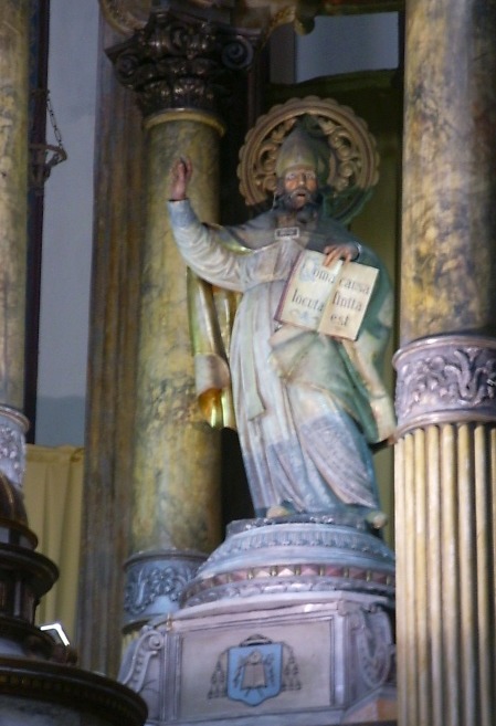 Agostino vescovo e padre della Chiesa nella chiesa parrocchiale di sant'Agostino a Barcellona