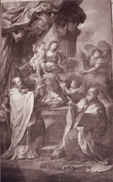 Madonna con Bambino in trono, sant'Agostino e san Nicola di Bari