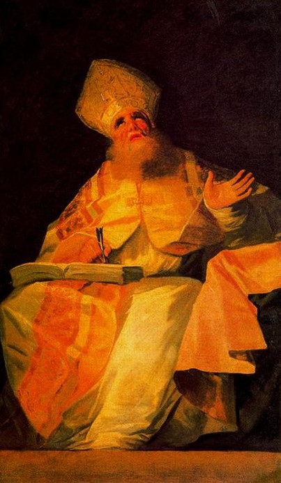 Agostino vescovo scrive