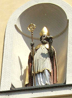 Agostino vescovo con il cuore fiammante a Indersdorf