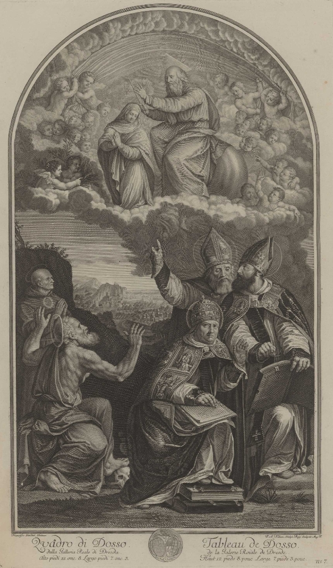 Immacolata Concezione con i quattro Dottori della Chiesa e san Bernardino da Siena