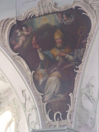 Sant'Agostino cardioforo nella Franziskanerkirche, Salisburgo