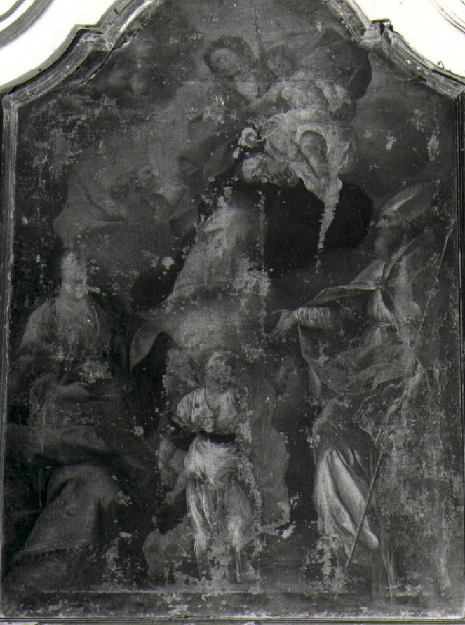 Madonna con Bambino tra sant'Agostino e una santa Martire