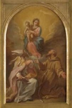 La Vergine con il Bambino fra i santi Agostino e Francesco