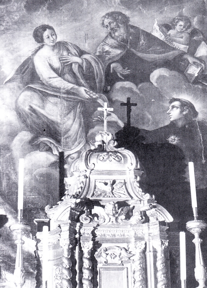 La Vergine ed Agostino appaiono a san Nicola infermo