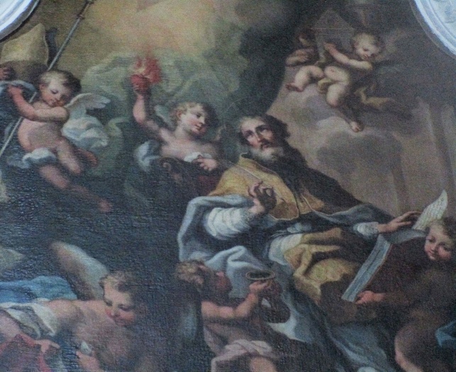 Agostino in estasi di Domenico Provenzani a Naro, chiesa di sant'Agostino