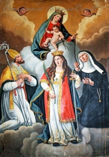 Madonna della cintura con Agostino, Monica e santa Caterina d'Alessandria