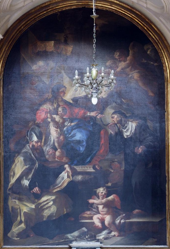 Madonna in trono con i santi Agostino e Monica