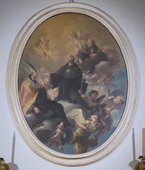 Sant'Agostino, san Nicola da Tolentino e san Tommaso da Villanova