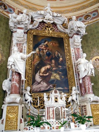 Madonna della Cintura tra i santi Maria Maddalena, Lucia, Antonio abate, Agostino e Monica