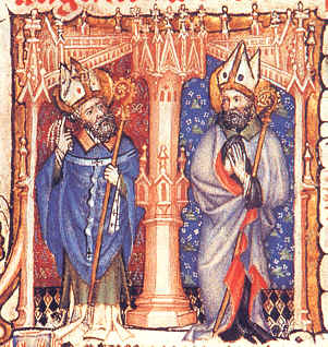 Ambrogio ed Agostino dal Codice Trivulziano 2262