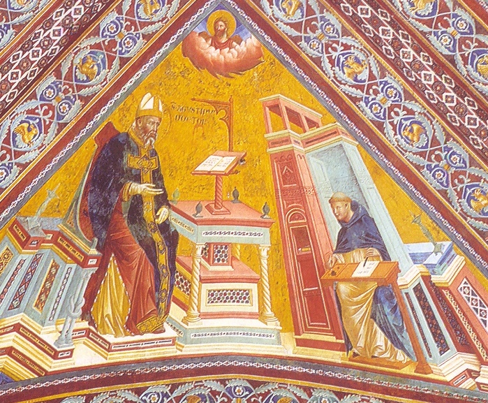 Sant'Agostino di scuola giorttesca ad Assisi, Basilica Superiore di san Francesco