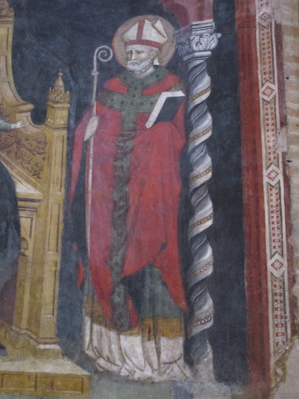 Sant'Agostino Vescovo e Dottore della Chiesa nel Nicchione del Battistero di Parma