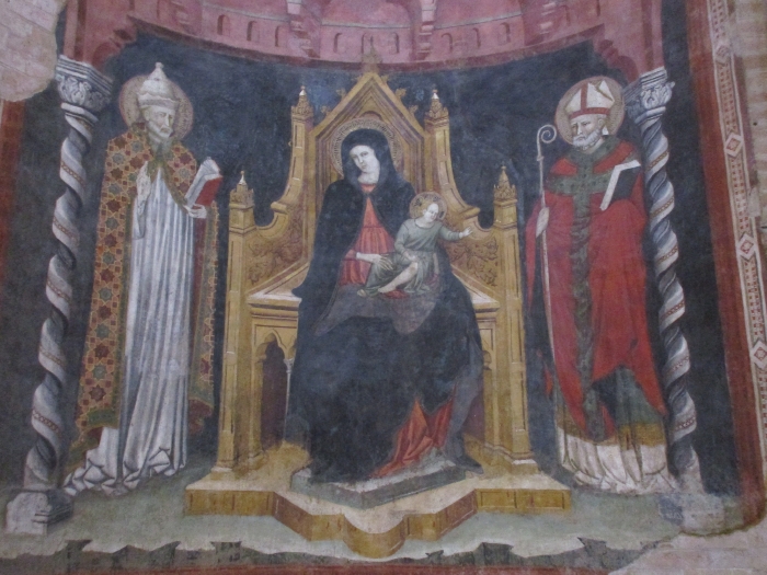 Sant'Agostino Vescovo e Dottore della Chiesa nel Nicchione del Battistero di Parma