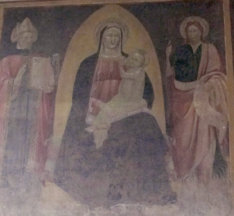 Madonna con il Bambino fra i santi Agostino e Giovanni Battista a Prasto