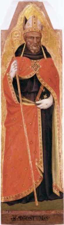Sant'Agostino, perticolare dello scomparto
