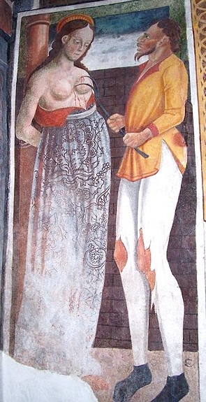 Martirio di Sant'Agata di Giovan Pietro da Cemmo nella chiesa di Santa Maria, Esine (1491)