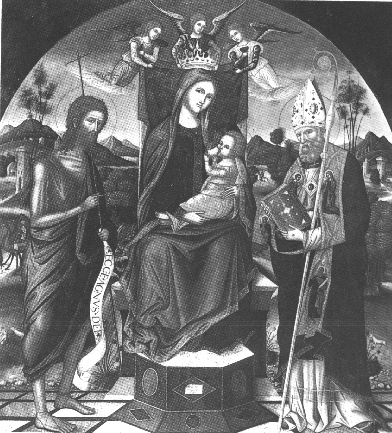 Agostino con la Vergine e il Battista