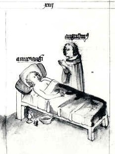Agostino piange un amico morto: dall'Historia Augustini