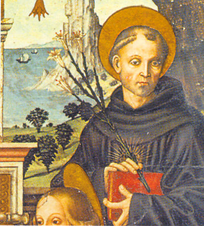 Raffigurazione di san Nicola da Tolentino