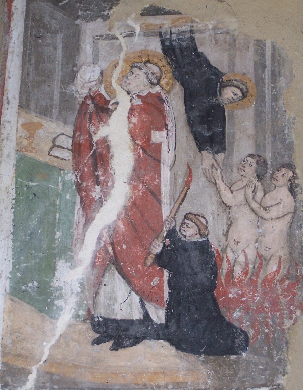 Napoli: Nicola da Tolentino salva le anime dannate del Purgatorio