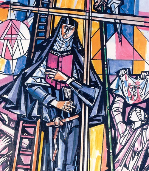 Maria Candida di S. Agostino in un quadro di Hajnal