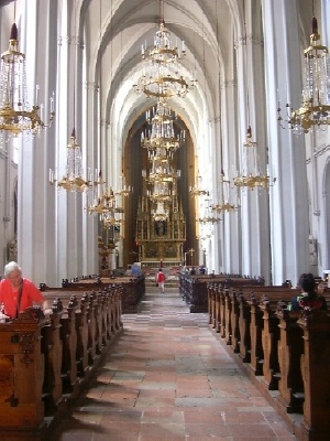 Interno della chiesa di sant'Agostino a Vienna