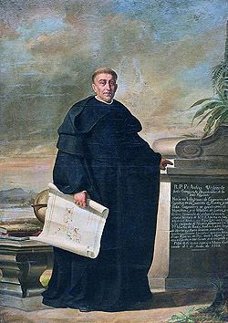 Fr. Andrs de Urdaneta (1508-1568) in un dipinto ottocentesco