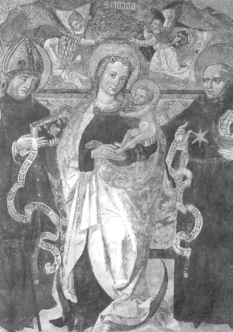 Pittore polacco del XV secolo: Madonna con Sant'Agostino e san Nicola a Cracovia, Convento di S. Caterina