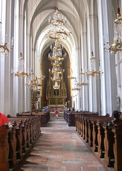 Interno gotico della Cappella imperiale di S. Agostino a Vienna