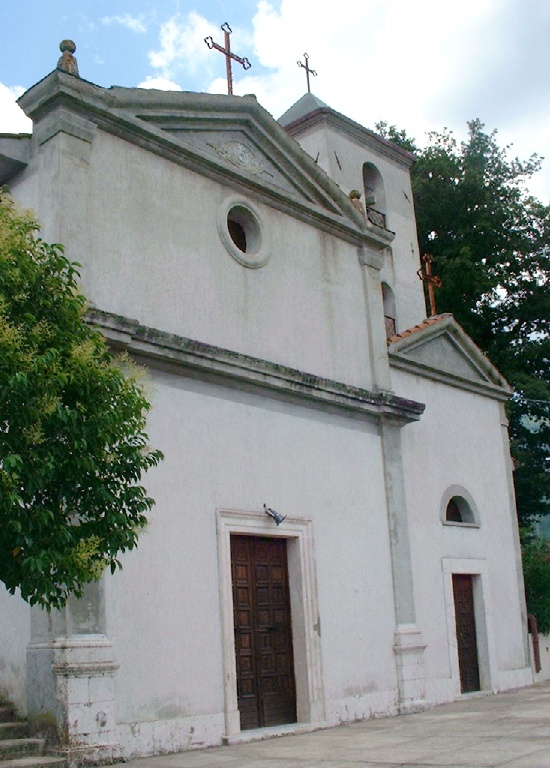 Facciata della chiesa di S. Agostino a Casalattico
