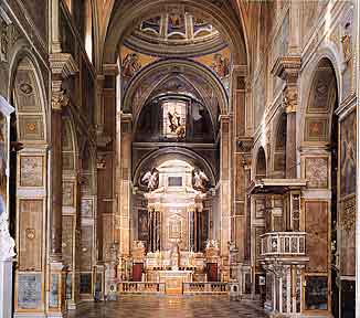 Interno della chiesa di sant'Agostino a Roma