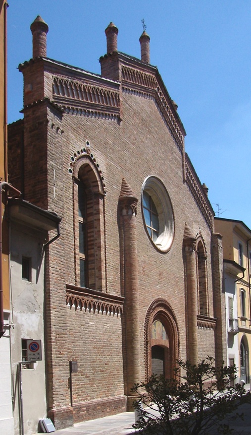 La facciata della chiesa di S. Agnese a Lodi