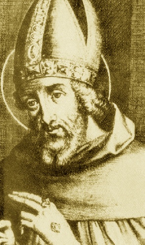 Raffigurazione di Agostino vescovo