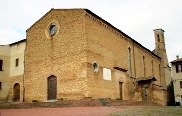 Facciata della chiesa di sant'Agostino a San Gimignano