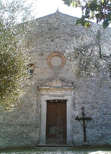 Facciata della chiesa di sant'Agostino a Corciano