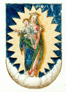 Stemma dei Canonici regolari lateranensi Da: Alfa. T. 4. 12 = It. 556 Ms. - c. 43 da Modena , 1605