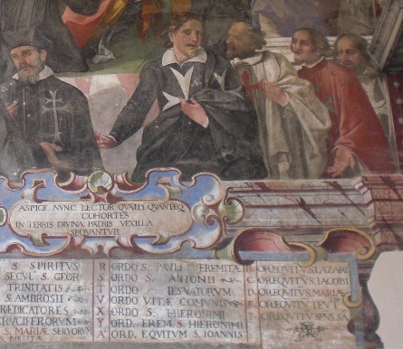 L'affresco di Viterbo con gli ordini di regola agostiniana