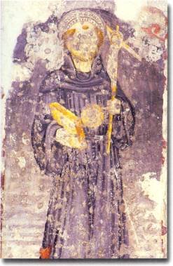 Immagine frescata di san Nicola da Tolentino