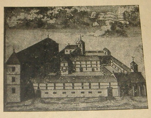 Vecchia immagine del complesso agostiniano di Fiume