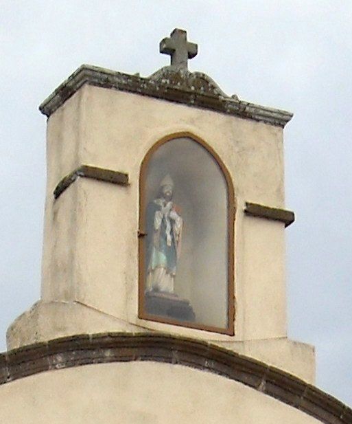 La statua di sant'Agostino ad Abbasanta