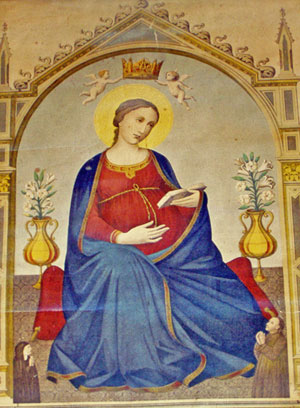 Una immagine della Madonna del Parto a Fiesole
