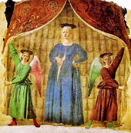 Madonna del Parto in un affresco di Piero della Francesca